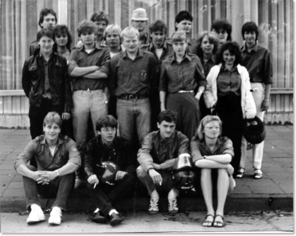 Klassenfoto zum Abschluss